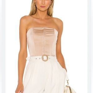 CAILYN CORSET TOP BEIGE CHAMPAGNE